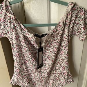 Nasty gal floral bodysuit